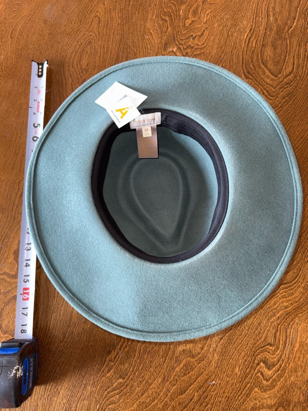 Brixton Joanna Felt Hat, Silver Pine, size Medium, BNWT - Picture 3 of 5